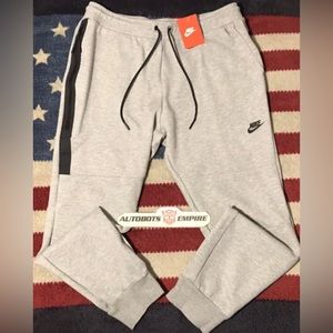 NWT VINTAGE NIKE AIR FLEECE TECH HEATHER GRAY JOGGER PANTS XL